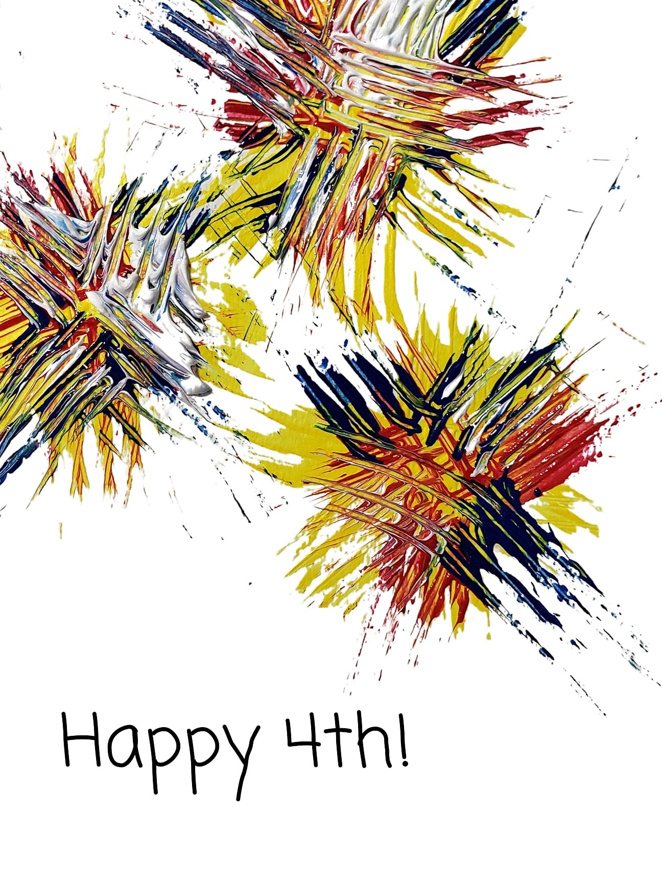 Fun Fourth of July Fireworks Art Project for Kids
